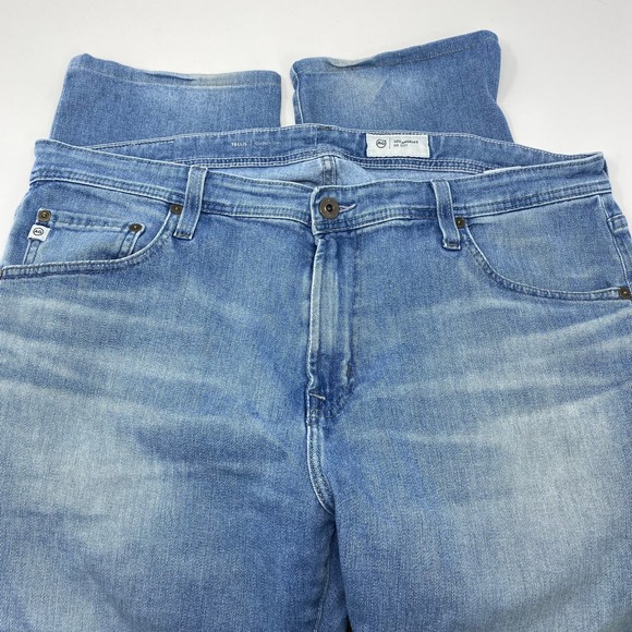 AG‎ Adriano Goldschmied 38x26 "Tellis" Modern Slim Light Wash Blue Denim Jeans - Picture 2 of 8